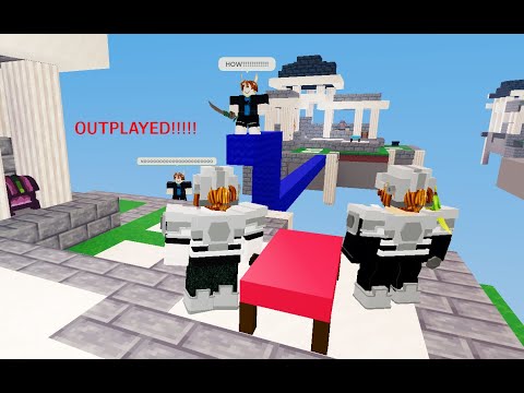 We OUTPLAYED these tryhards using TEAMWORK (Roblox Bedwars)