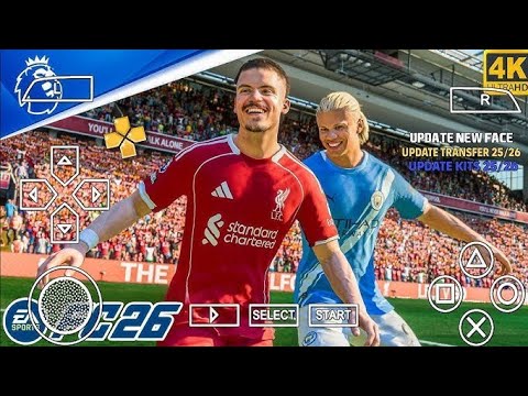 EA SPORTS FC 26 PPSSPP ISO Download |FIFA 2026 PSP Mod PS5Camera, 4K HD Graphics & New Transfers
