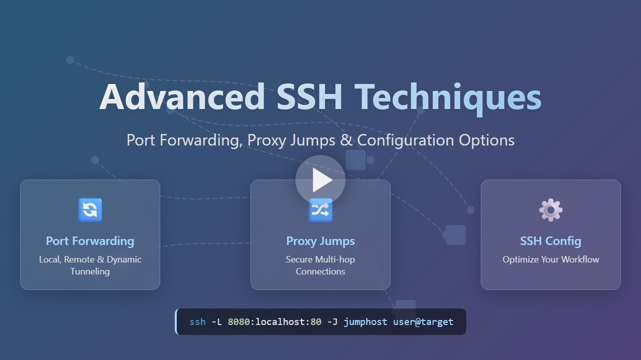 Mastering SSH: Advanced Port Forwarding, Proxy Jumps & Config Secrets!
