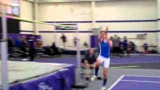 preview picture of video 'University of Wisconsin - Whitewater // Nick Majka High Jump // 1.17.15'