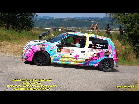 Dominik Przywara / Andrzej Budzyński - Renault Clio Sport - Super Sprint Brzostek 03-07-2022