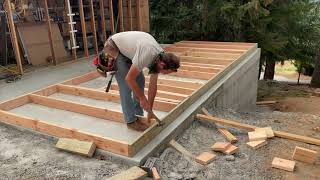 Small garage addition start to finish | CROWSFOOT