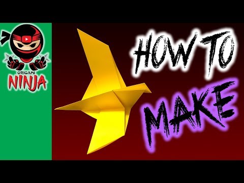 How to make: Paper Flapping Bird (w/ Verbal Instructions + Music)