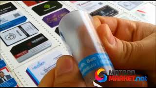 500 micron şeffaf kartvizit matbaamarket.net