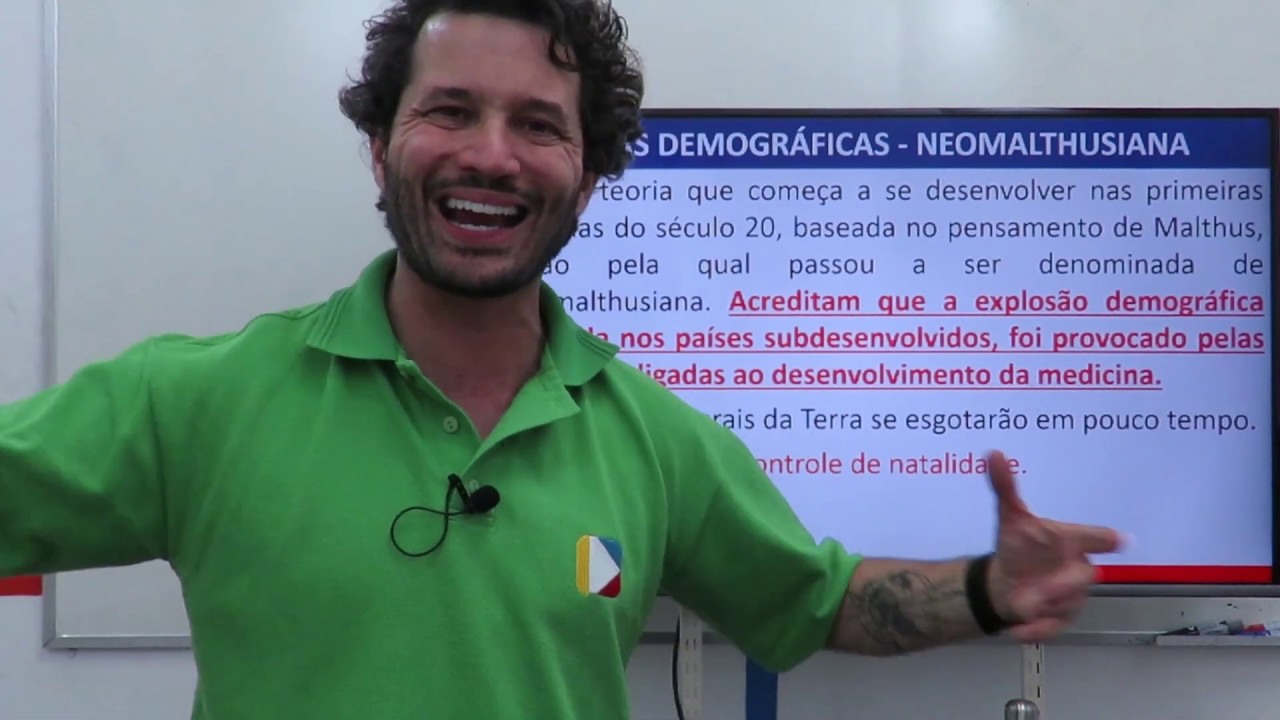 Geografia - Teorias Malthusiana e Neomalthusiana