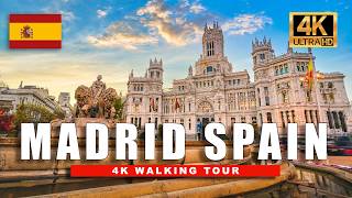 🇪🇸 4K Madrid Walking Tour, Summer 2024 in Spain Virtual Walkthrough | 4K HDR / 60fps