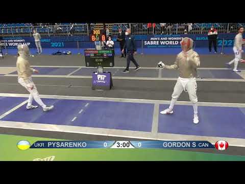 Budapest 2021 SMS - PL128 - Pysarenko UKR v Gordon CAN