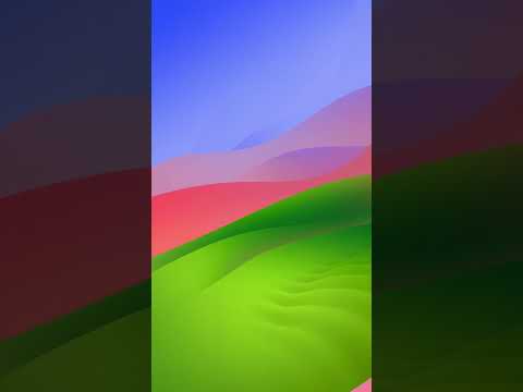 Apple MacOS Screensaver - Sonoma Light (Portrait Mode)