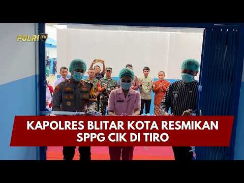 PRESISI UPDATE: KAPOLRES BLITAR KOTA RESMIKAN SPPG CIK DI TIRO 03/03/26 (15.40)