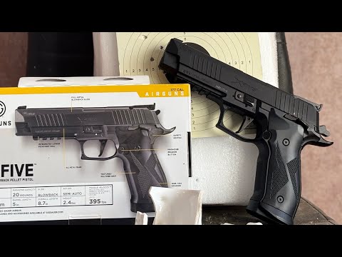 How to Use & Shooting Test – SIG Sauer X-Five ASP Black CO₂ Pellet Air Pistol | Airsoft Gun India