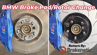 Transform Your BMW: Brake Pad and Rotor Swap DIY! #Brakenetics