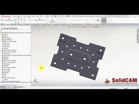 SolidCAM 2020 – Bohrjob Sychn Multiposition