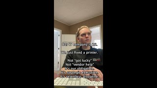 We Just Fixed a Printer