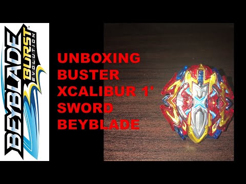 BEYBLADE UNBOXING: TAKARA TOMY'S BUSTER XCALIBUR 1' SWORD BEYBLADE