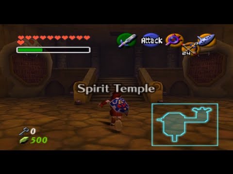 The Legend Of Zelda - Ocarina Of Time - Walkthrough - Part 29: Spirit Temple - Adult: Part 1