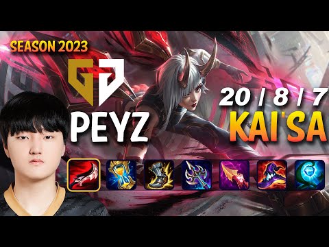 GEN Peyz KAI'SA vs XAYAH ADC - Patch 13.18 KR Ranked