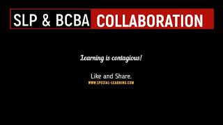 Collaboration Series: SLP and ABA (part 1)