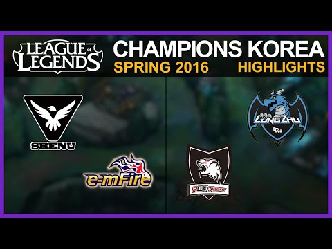 [Highlights] SBENU vs EMF & LZ vs ROX / W2D4 / LCK Spring 2016