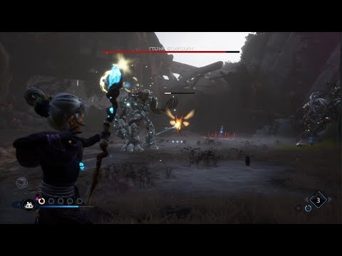 Kena Bridge of Spirits How To Beat Stone Guardian Easily In NG+ Master Difficulty