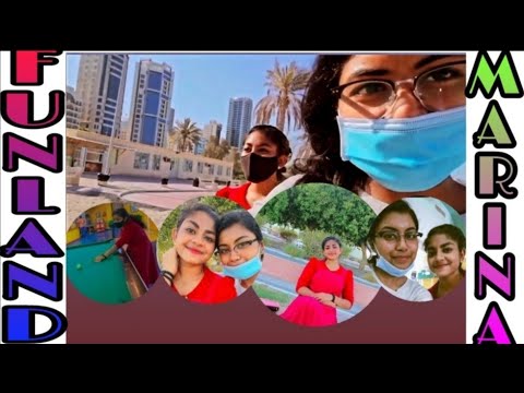 Marina beach garden park bahrain | Discover bahrain #travelvlog #bahrain #funland #beach ❤️🤍