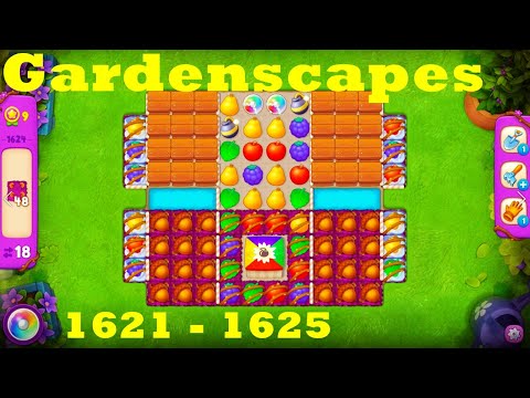 Gardenscapes Level 1621 - 1625 HD Walkthrough | 3 - match game | gameplay | android | ios | pc | app