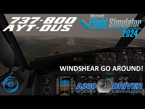WINDSHEAR, GO AROUND! PMDG 737-800 Antalya - Düsseldorf Full Flight | Real 737 Pilot