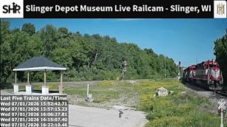 Slinger Depot Museum Live Railcam - Slinger, WI #steelhighway