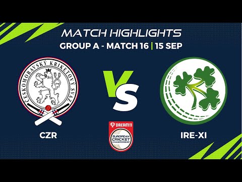 Group A, Match 16 - CZR vs IRE-XI | Highlights | Dream11 ECC, 2022 | ECC22.016