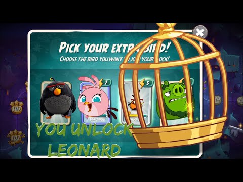 Angry Birds 2: Unlock Leonard!(New Hero) Level 107