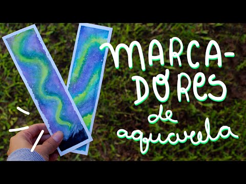 DIY: COMO FAZER MARCADOR DE LIVRO COM AQUARELA | ARTE NO ÓCIO