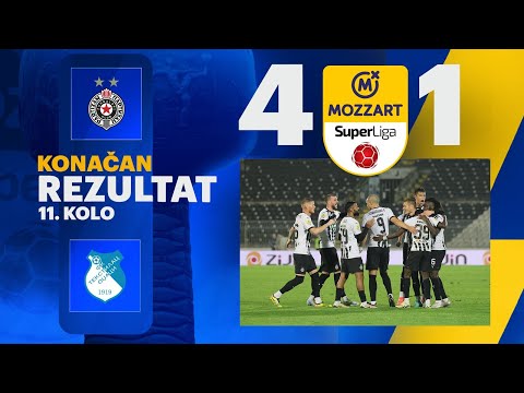 Mozzart Bet Super liga 2024/25 - 11.Kolo: PARTIZAN – TEKSTILAC 4:1 (1:1)