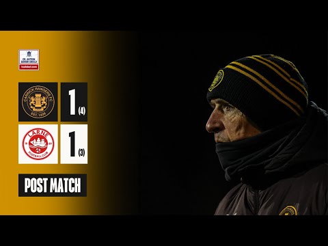 POST MATCH | Carrick Rangers 1 - 1 Larne [Pens: 4 - 3]