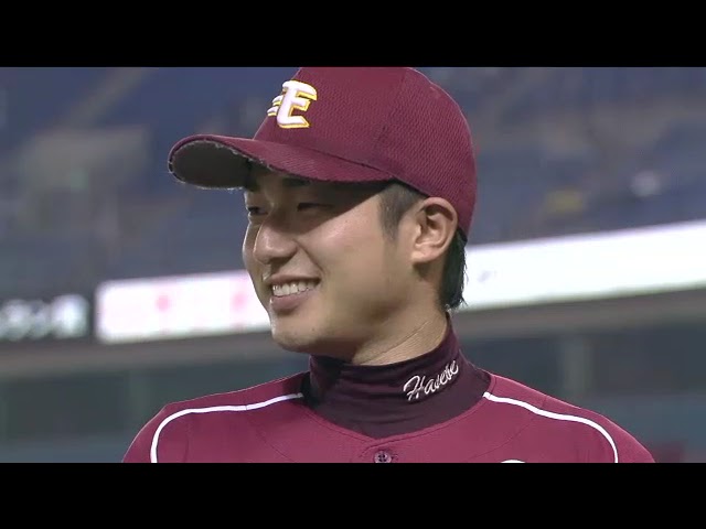 イーグルス・長谷部康平投手ヒーローインタビュー 9月12日 千葉ロッテマリーンズ 対 東北楽天ゴールデンイーグルス