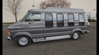4K Review 4K Review 1991 Dodge B250 Mark III Conversion Van Virtual Test-Drive & Walk-around