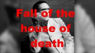 Marilyn Manson - Fall of the house of death (Only Lyrics) - The Pale Emperor New Song