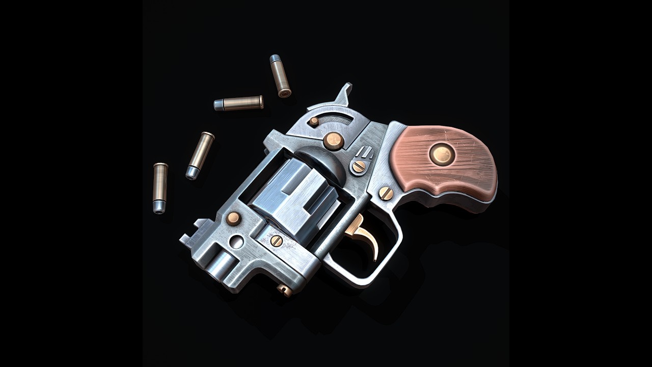 Pocket Revolver 3D Model