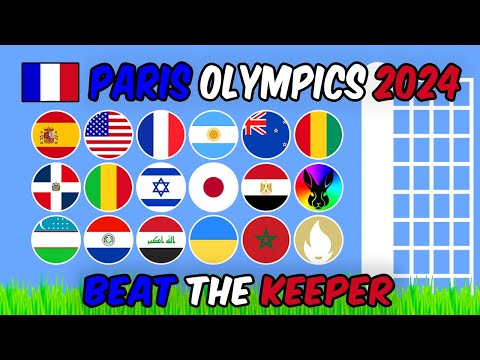 Beat The Keeper - Paris Olympics 2024 - Algodoo Marble Race