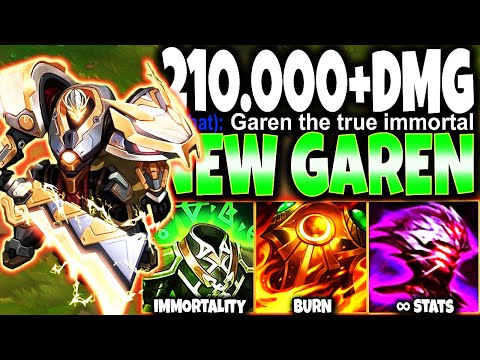 New Season 13 Garen EVOLVED Immortal Build ~ 210.000+ Total DMG 🔥 LoL Garen preseason s13 Gameplay