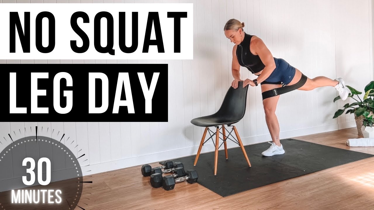 30 Min No Squat & No Lunges Leg Workout | Knee Friendly