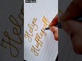 Helga Hufflepuff Hogwarts English Calligraphy With Brustro Shorts By Nik S Calligraphy
