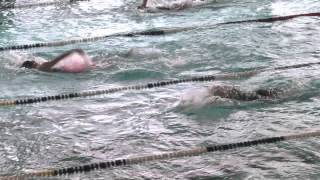 preview picture of video 'Nat. Zwemcompetitie -HK- dl.4 (Stadskanaal) - Claris de Vries (DZ&PC) - 100 rug (BM)'