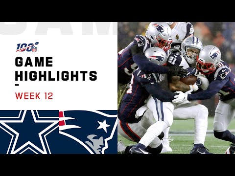 Cowboys vs. Patriots Week 12 Highlights | NFL 2019