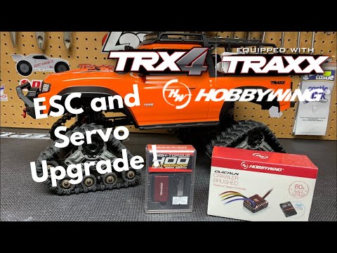Hobbywing QuicRun 1080 & Traxxas 400 servo installed in TRX4 W/Traxx