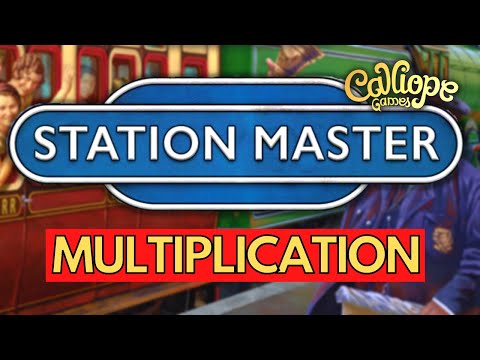 2 digit MULTIPLICATION practice with Calliope Games' STATION MASTER