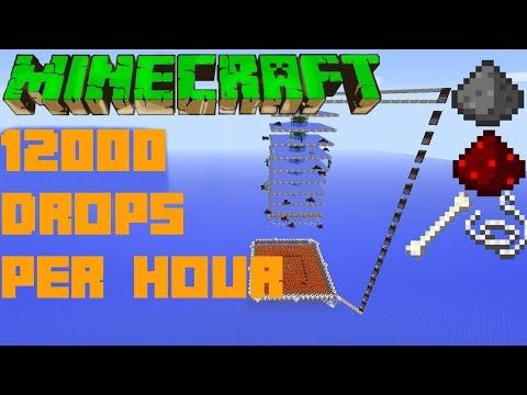 Minecraft Simple 12K Drops Per Hour ULTIMATE HOSTILE MOB FARM Tutorial Xbox Ps4 PC Wii