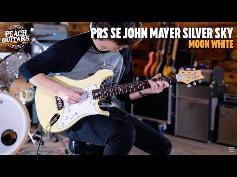 PRS SE Signature | SE John Mayer Silver Sky Rosewood - Moon White image 11