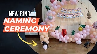 Naming ceremony Ring balloons Decoration| बारसे #namingceremony @guruartevents