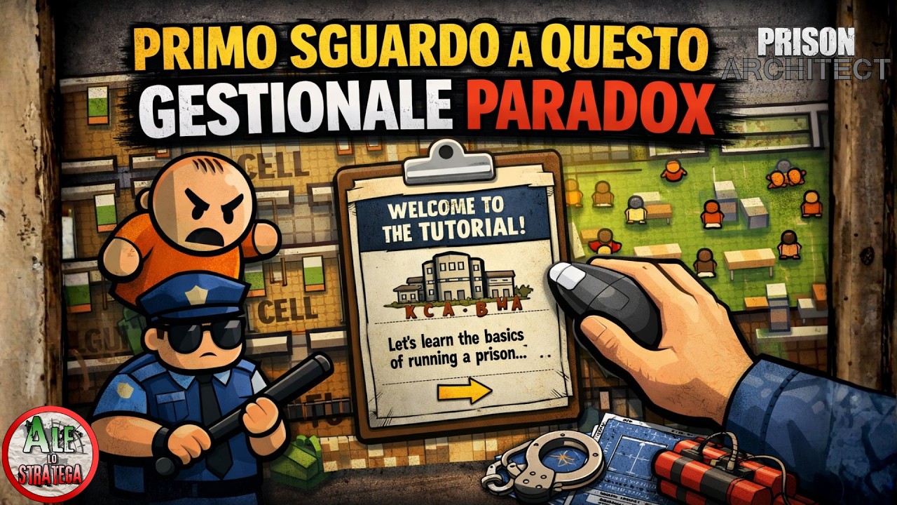 PRIMO SGUARDO A QUESTO RINOMATO GIOCO PARADOX || PRISON ARCHITECT gameplay ITA || TESTIAMOLI
