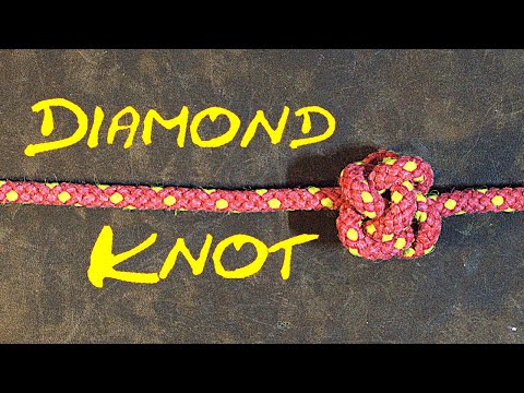 How to Tie the Single Strand Diamond Knot AKA the Celtic Button Knot
