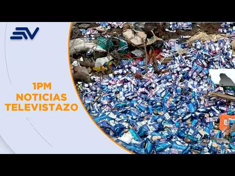 Abandonan 7000 colaciones escolares cerca de un río en Ventanas | Televistazo | Ecuavisa